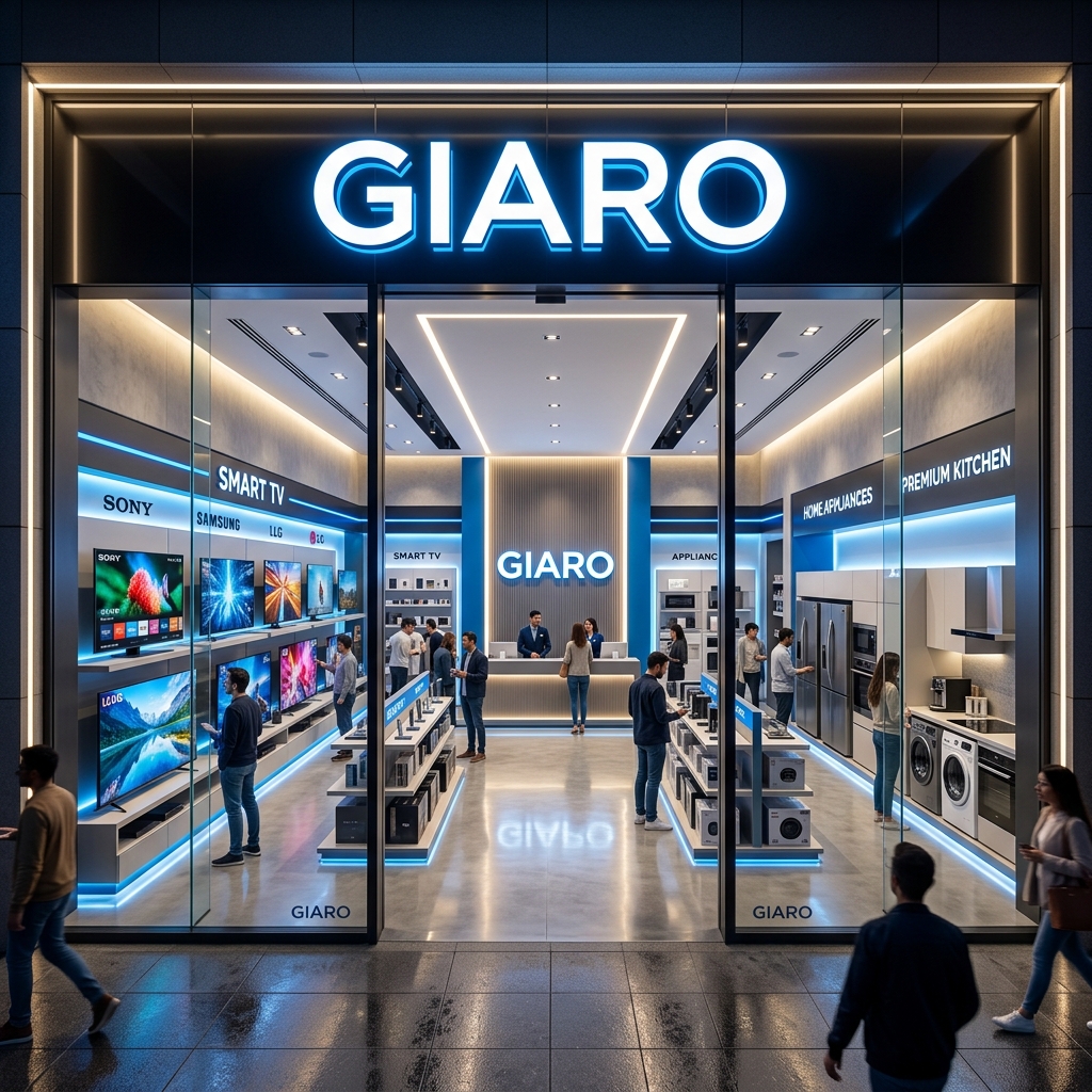 Inside GIARO Electronics showroom
